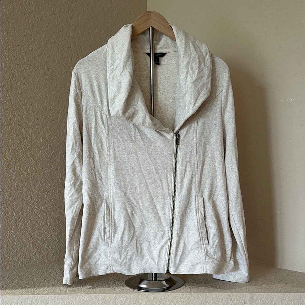 Banana Republic Luxe Fleece Full-Zip Cowl Neck Jacket - Size L